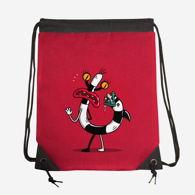 Worm Tail-None-Drawstring-Bag-Raffiti