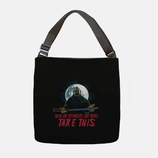 Teenagers Are Out There-None-Adjustable Tote-Bag-AndreusD