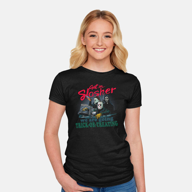 Get In Slasher-Womens-Fitted-Tee-AndreusD