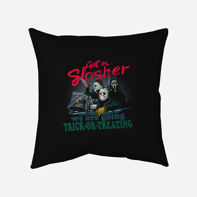 Get In Slasher-None-Removable Cover-Throw Pillow-AndreusD