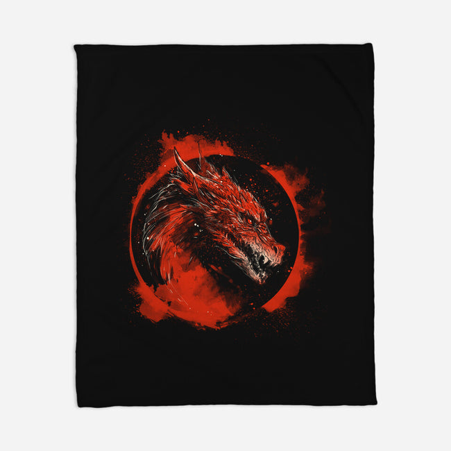 Mortal Dragon-None-Fleece-Blanket-kharmazero