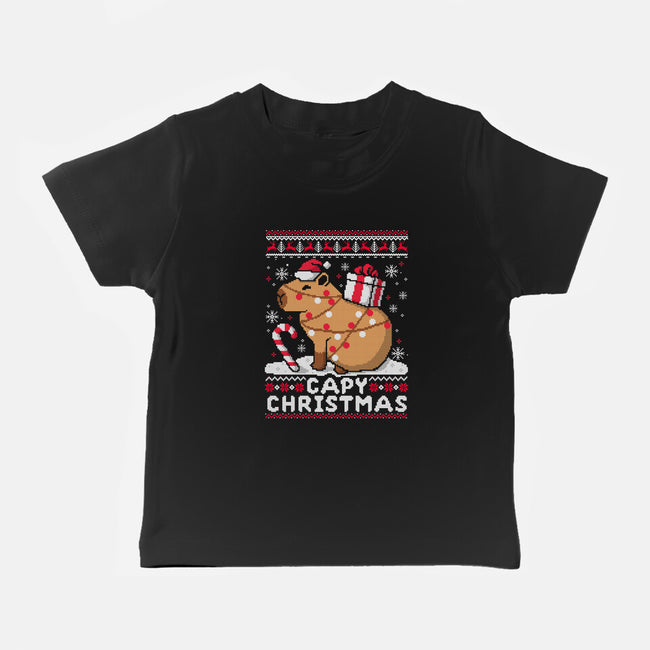 Capy Christmas-Baby-Basic-Tee-NemiMakeit