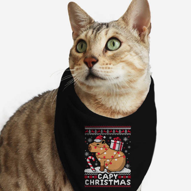 Capy Christmas-Cat-Bandana-Pet Collar-NemiMakeit