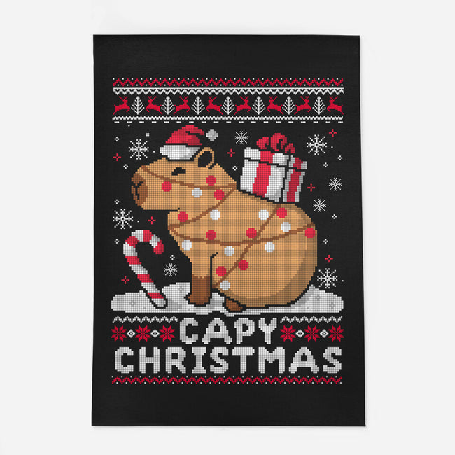 Capy Christmas-None-Outdoor-Rug-NemiMakeit