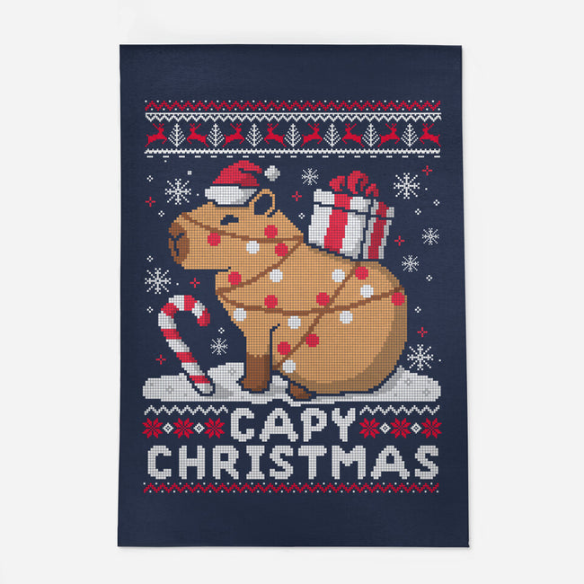 Capy Christmas-None-Outdoor-Rug-NemiMakeit