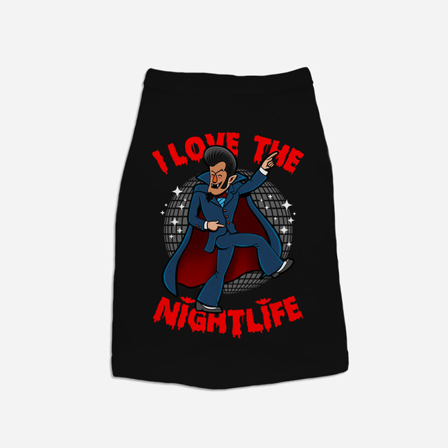 I Love The Nightlife-Dog-Basic-Pet Tank-Boggs Nicolas