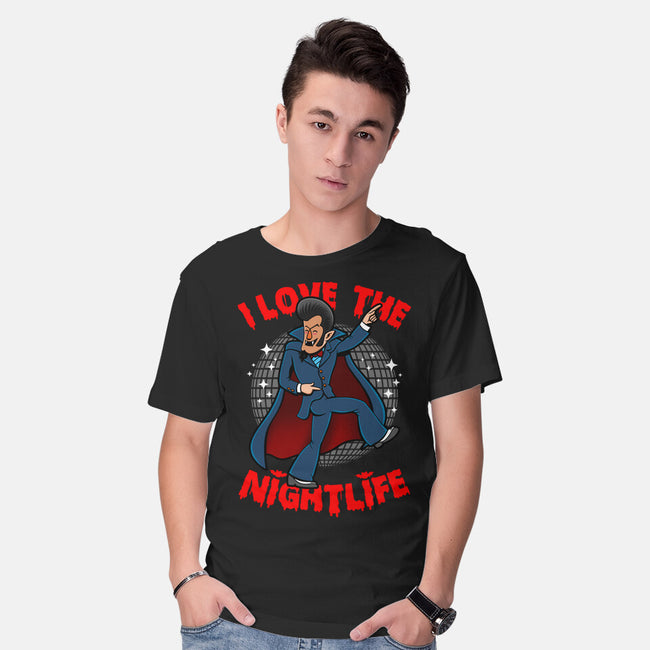 I Love The Nightlife-Mens-Basic-Tee-Boggs Nicolas