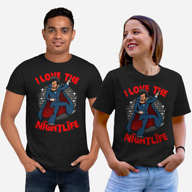 I Love The Nightlife-Unisex-Basic-Tee-Boggs Nicolas