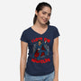 I Love The Nightlife-Womens-V-Neck-Tee-Boggs Nicolas