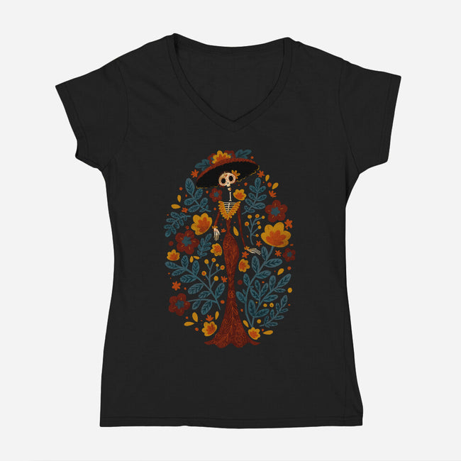 Catrina-Womens-V-Neck-Tee-Gemma Roman