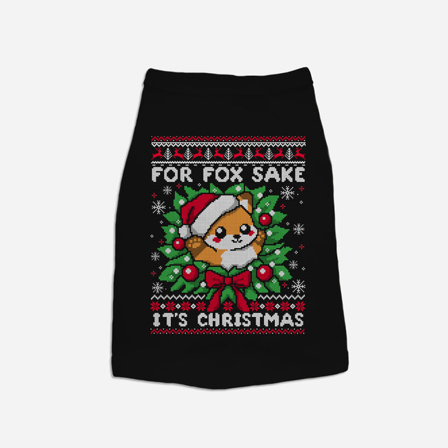 For Fox Sake It's Christmas-Dog-Basic-Pet Tank-NemiMakeit