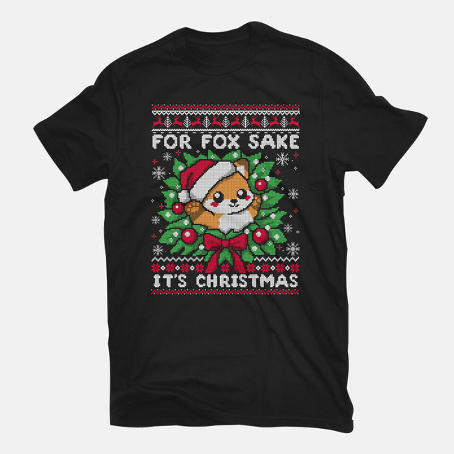 For Fox Sake It's Christmas-Mens-Heavyweight-Tee-NemiMakeit