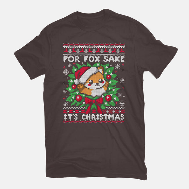 For Fox Sake It's Christmas-Womens-Basic-Tee-NemiMakeit