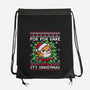 For Fox Sake It's Christmas-None-Drawstring-Bag-NemiMakeit