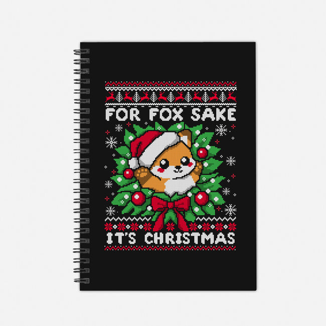 For Fox Sake It's Christmas-None-Dot Grid-Notebook-NemiMakeit