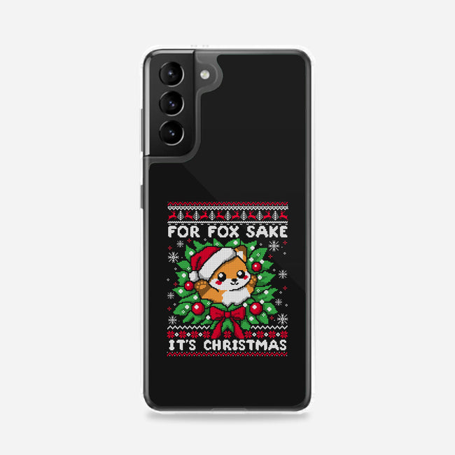 For Fox Sake It's Christmas-Samsung-Snap-Phone Case-NemiMakeit