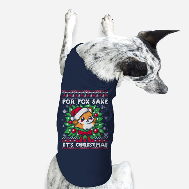 For Fox Sake It's Christmas-Dog-Basic-Pet Tank-NemiMakeit