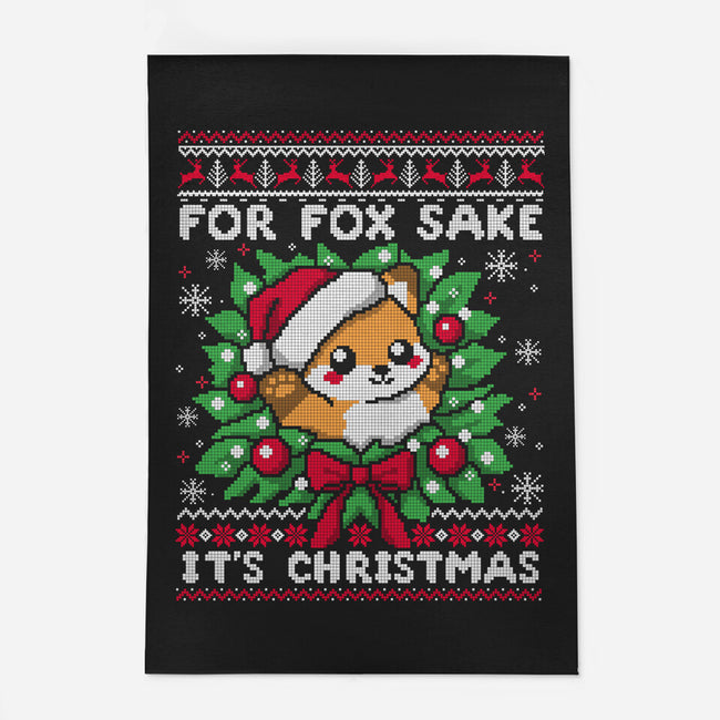 For Fox Sake It's Christmas-None-Indoor-Rug-NemiMakeit
