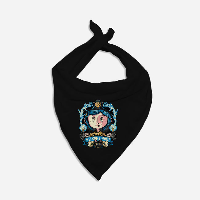 Welcome Home Coraline-Dog-Bandana-Pet Collar-momma_gorilla