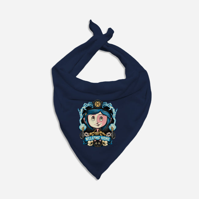 Welcome Home Coraline-Dog-Bandana-Pet Collar-momma_gorilla