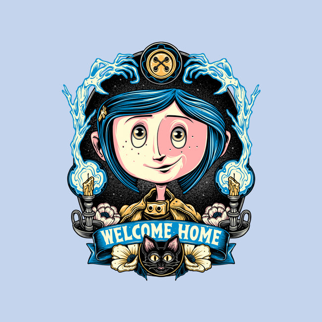 Welcome Home Coraline-Womens-Basic-Tee-momma_gorilla