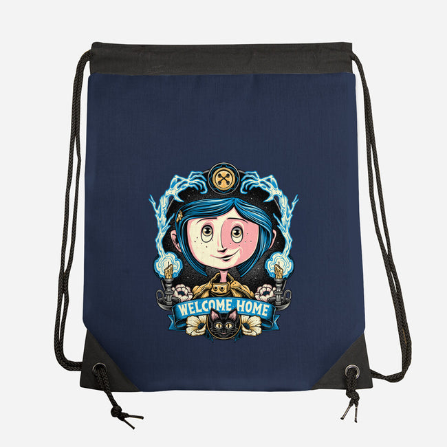 Welcome Home Coraline-None-Drawstring-Bag-momma_gorilla