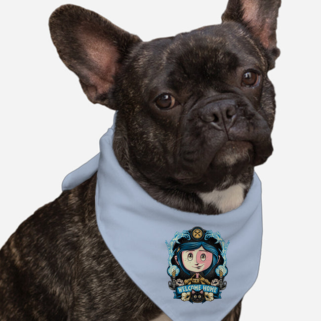 Welcome Home Coraline-Dog-Bandana-Pet Collar-momma_gorilla