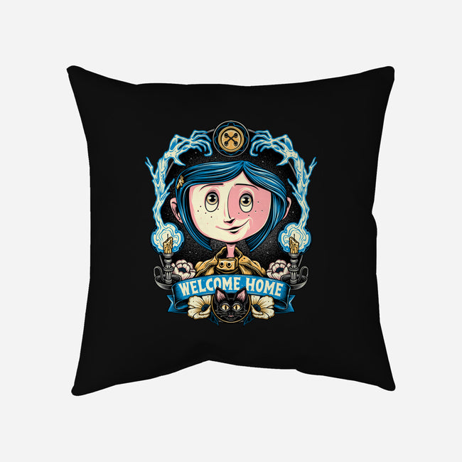 Welcome Home Coraline-None-Non-Removable Cover w Insert-Throw Pillow-momma_gorilla