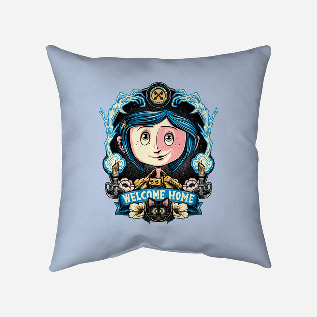 Welcome Home Coraline-None-Non-Removable Cover w Insert-Throw Pillow-momma_gorilla