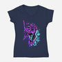 One Mecha-Womens-V-Neck-Tee-nickzzarto