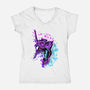 One Mecha-Womens-V-Neck-Tee-nickzzarto