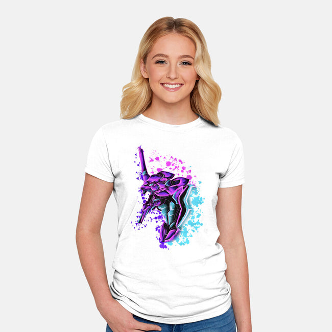 One Mecha-Womens-Fitted-Tee-nickzzarto