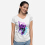 One Mecha-Womens-V-Neck-Tee-nickzzarto