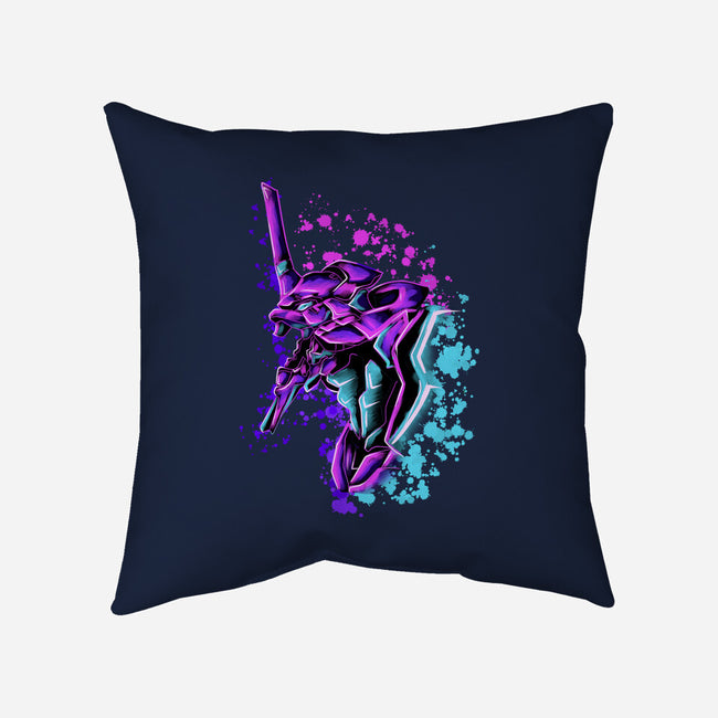 One Mecha-None-Non-Removable Cover w Insert-Throw Pillow-nickzzarto