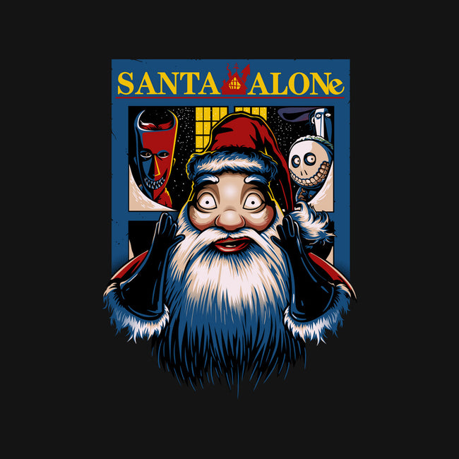 Santa Alone-None-Drawstring-Bag-daobiwan