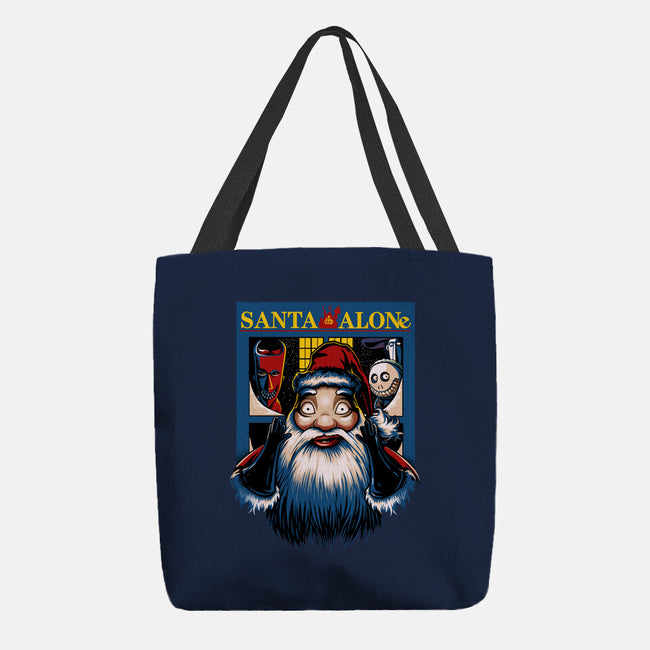 Santa Alone-None-Basic Tote-Bag-daobiwan