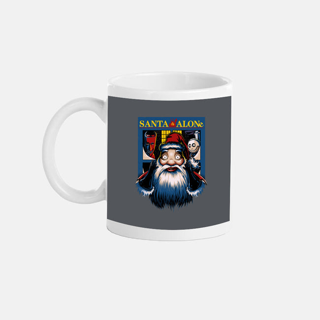 Santa Alone-None-Mug-Drinkware-daobiwan