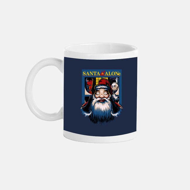 Santa Alone-None-Mug-Drinkware-daobiwan