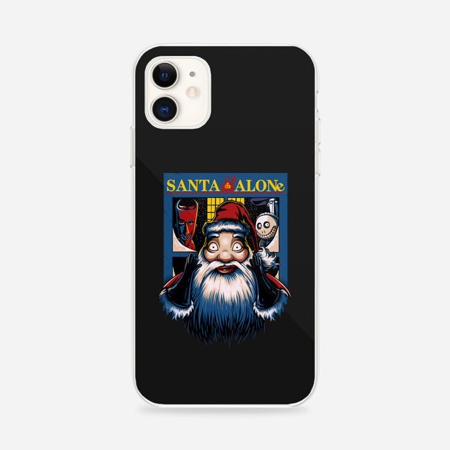 Santa Alone-iPhone-Snap-Phone Case-daobiwan