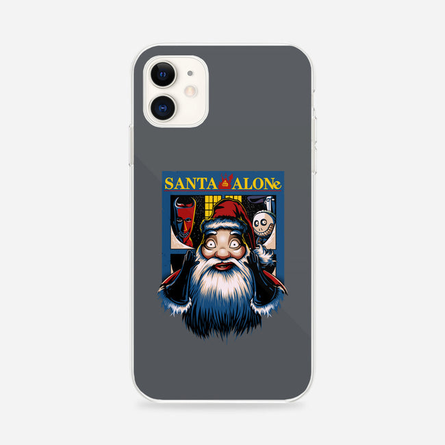 Santa Alone-iPhone-Snap-Phone Case-daobiwan