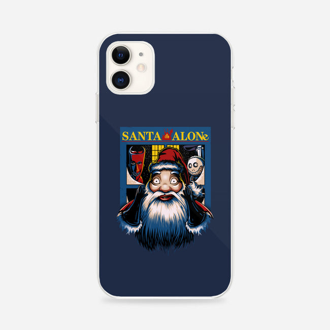 Santa Alone-iPhone-Snap-Phone Case-daobiwan