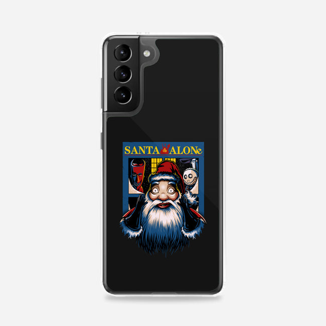 Santa Alone-Samsung-Snap-Phone Case-daobiwan