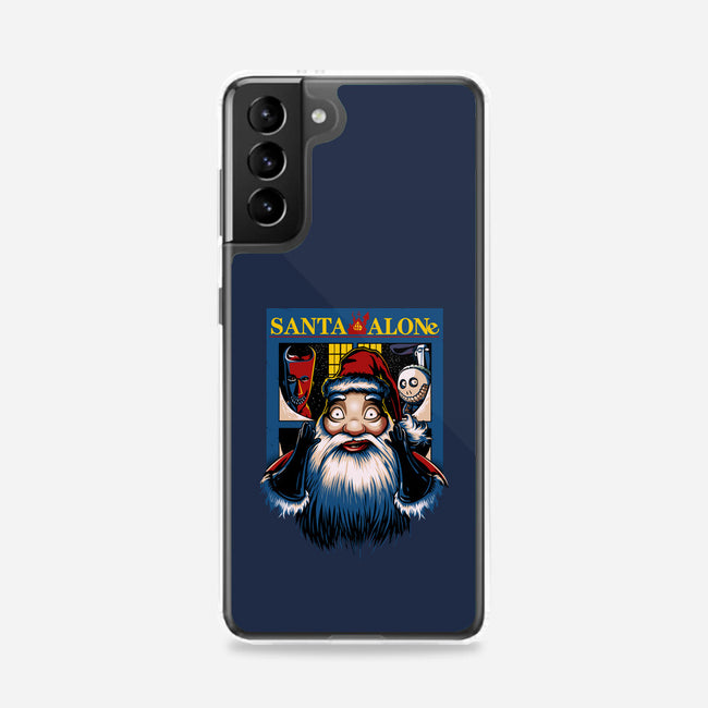 Santa Alone-Samsung-Snap-Phone Case-daobiwan