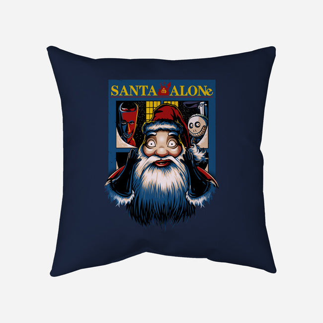 Santa Alone-None-Non-Removable Cover w Insert-Throw Pillow-daobiwan