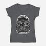 Cat Witch Books-Womens-V-Neck-Tee-Studio Mootant