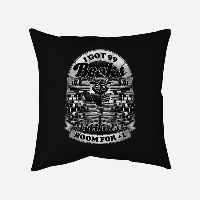 Cat Witch Books-None-Removable Cover-Throw Pillow-Studio Mootant