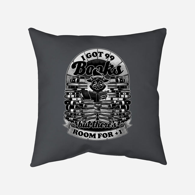 Cat Witch Books-None-Removable Cover-Throw Pillow-Studio Mootant