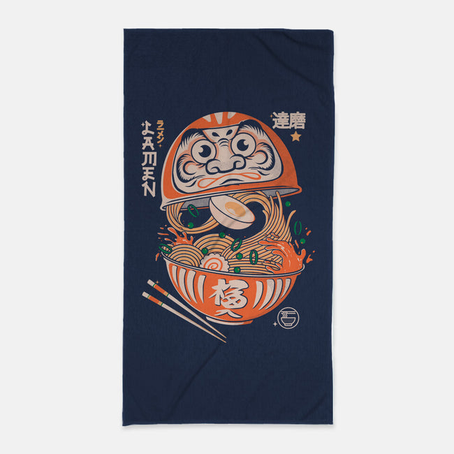 Daruma Noodles-None-Beach-Towel-Eoli Studio