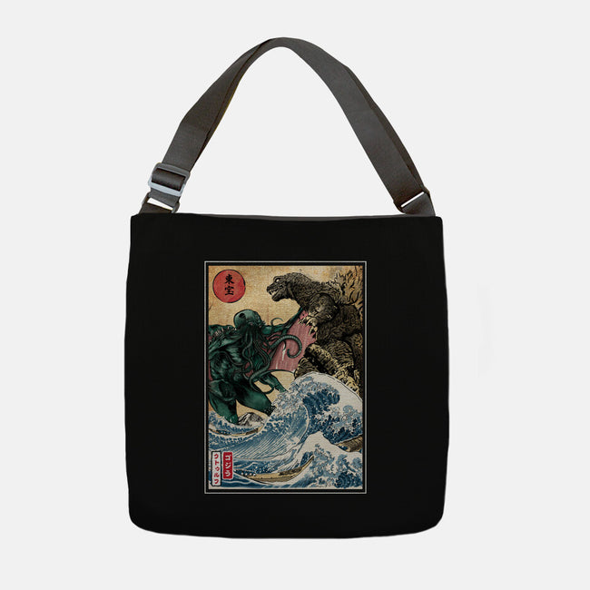 Monster King Vs Great Old One-None-Adjustable Tote-Bag-DrMonekers