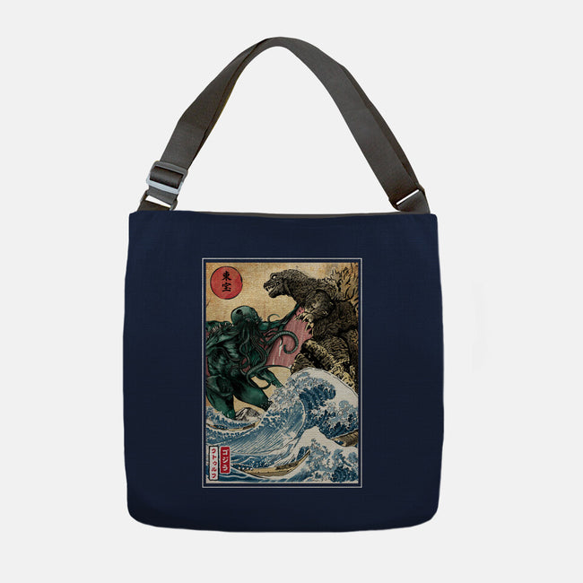 Monster King Vs Great Old One-None-Adjustable Tote-Bag-DrMonekers